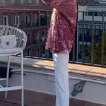 sequined cardigan jacket