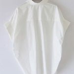 Casual Short Sleeves Loose Solid Color Lapel Collar Blouses&Shirts Tops