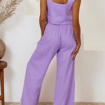 vest sleeveless trousers loose suit