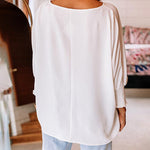 Zeagoo Zeagoo 3/4 Ruched Sleeves Shirt Loose Pullover Top for Women Casual Work Office Loose Fit 2026 | Under $40
