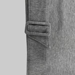 Long Sleeves Loose Belt Buckle Solid Color Round-Neck Sweatshirt Tops