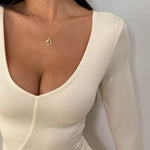Bodycon High Waisted Asymmetric Pleated Ruffled Solid Color Split-Joint Deep V-Neck Mini Dresses