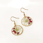 Retro Country Style Dried Flower Earrings