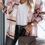 Unstoppable Feeling Plaid Pocketed Relaxed Jacket