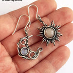 Vintage Sun Moon Earrings