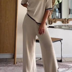 Fashion Slit Knit Two Piece Set