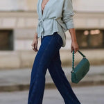 By My Side Knit Solid Color Tie-up Waist Relaxed Cardigan