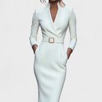 Lunori™ | Mandarin Luxe – Maxi dress