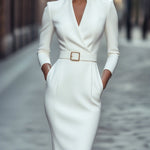 Hana | Elegant Midi Dress with a Flattering Waist