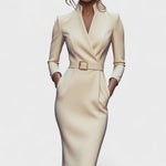 Lunori™ | Mandarin Luxe – Maxi dress