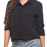 Long Sleeve Chiffon Blouse - Zeagoo (Us Only)
