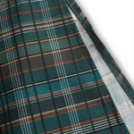 Women's Plaid Lapel Single-Breasted Shirt Maxi Dress