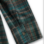 Women's Plaid Lapel Single-Breasted Shirt Maxi Dress