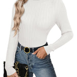 Zeagoo Women's Turtleneck Sweaters Long SleevePullover Tops