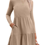 Zeagoo Womens Long Sleeve Fall Dresses with Pockets