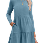 Zeagoo Womens Long Sleeve Fall Dresses with Pockets