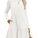 Zeagoo Womens Long Sleeve Fall Dresses with Pockets