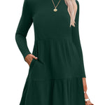 Zeagoo Womens Long Sleeve Fall Dresses with Pockets