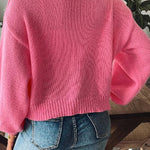 Fashion Trend Lantern Sleeve Simple Casual Coat