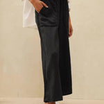 100% Linen Pocket Wide Leg Pants THALIA