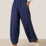 100% Linen Classic Ankle Pants ZOE