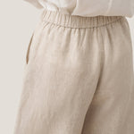 100% Linen Pocket Wide Leg Pants THALIA