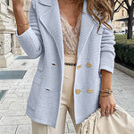 Margovil Double Breasted Textured Cardigan with Pockets