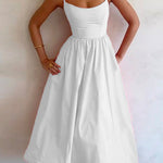 Margovil Spaghetti Strap High Rise Swing Cami Dress