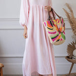 Casual Simplicity Solid Patchwork A Line Dresses