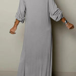 Women Casual V-neck Maxi Dress