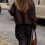 Fashion Women's Wear Button Woolen Coat