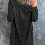 Casual Button Front Open Front Cover Up