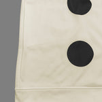 Long Sleeves Loose Pockets Polka-Dot Mock Neck Midi Dresses