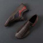Lorenzo Panelled Leather Slip-Ons