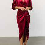 V-neck sexy irregular skirt evening dress