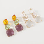 Geometric Drop Earrings Earrings Accessories