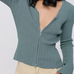 V-neck Knitted Cardigan Slim Sweater