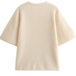 V-neck Cherry Embellished Cardigan Cropped Knitted Sweater