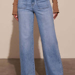 Margovil Chic Straight Wide Leg Denim Pants