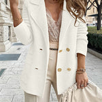 Margovil Double Breasted Textured Cardigan with Pockets