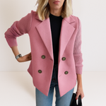 Martine™ - Elegant Jacket with Knitted Sleeves
