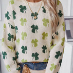 St Patrick's Day Shamrock Pullover Sweater