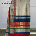 Women's Vintage Geometric Line Art Print Cotton Dress