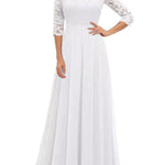 A-Line High Waisted Pleated See-Through Solid Color Split-Joint V-Neck Maxi Dresses