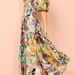 Midi Dress In Multi