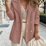 Margovil Double Breasted Textured Cardigan with Pockets
