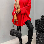 Batwing Sleeves Cozy Overisized Pullover Sweater