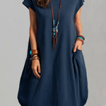 Women's Casual Elegant Cotton Dress