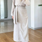 Casual Lapel Shirt & Lace-Up Two-Piece Overskirt Set
