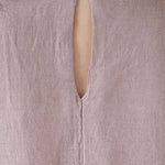 A-Line Loose Solid Color Round-Neck Midi Dresses